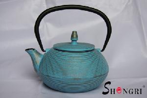 blue veins tea pot