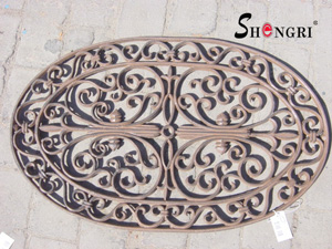 Cast Iron Door Mat Oval Srmd-3004