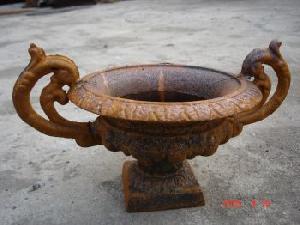 Cast Iron Flower Pot