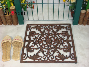 Cast Iron Square Door Mat Srmd-3017