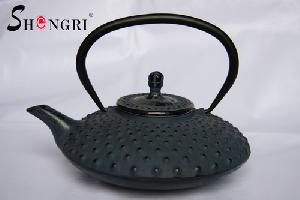 The Traditional Cast Iron Tea Pot With Floating-point