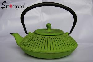 emerald green tea kettle