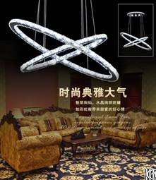 crystal ring pendant light ceiling circle chandelier lamp