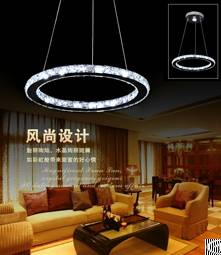 led crystal modern chandelier pendant lamp dining light