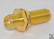 Sma Bulkhead Female To Sma Female Adapter, Dc To 18ghz