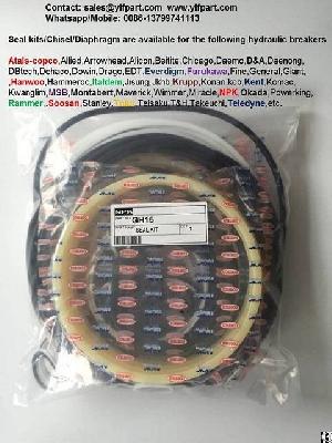 Npk Hydraulic Breaker Parts Gh15 Gh18 Gh10 Gh9 Gh6 E210 H14x H16x E213 Moil Point Chisel Seal Kits