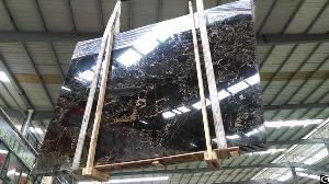 China Athens Black Golden Flower Marble Slabs