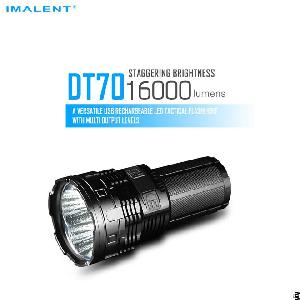 Imalent Dt70 Cree Xhp70 Led Portable 16000lm Flood Flashlight With Oled Display