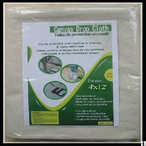 Supply 8oz Heavy Duty Canvas Drop Cloth, 9 Ft X 12 Ft Canvas Drop Cloth Wholesale Or Oem