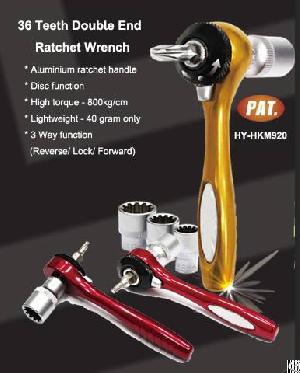 Multi-function Double End Ratchet Wrench