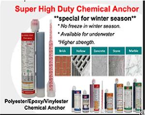 Super High Duty Chemical Anchor For Winter Season