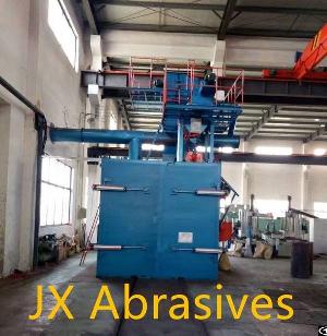 swing table shot blasting machine iron steel forging