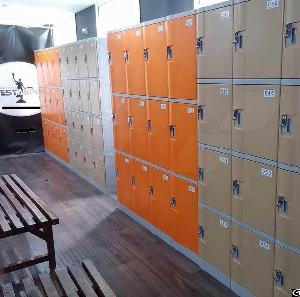 Abs Plastic Spa Lockers, Coffee Color