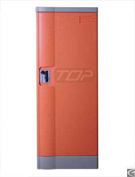 Double Tier Storage Lockers Abs Plastic, Orange Color