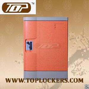 four tier club lockers abs plastic orange