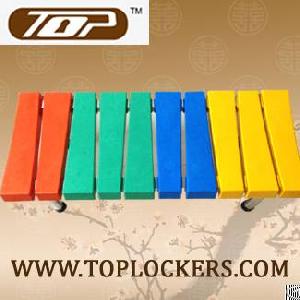 Plastic Locker Bench For Storage Room