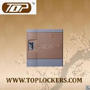 Six Tier Eco-friendly Plastic Lockers, Coffee Color