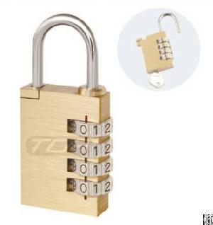 T-8 Brass Combination Padlock