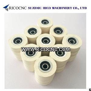 Edgebanders Accessories Rubber Pressure Roller Wheels With Bearing For Edge Banding Machine