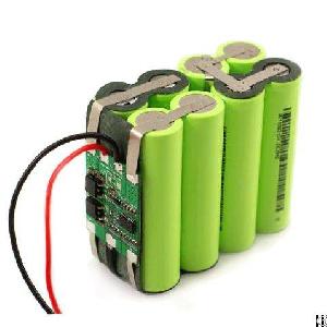 Bak 18650 Li-ion Battery Pack Assembled With Protection Pcb And Leading Wires