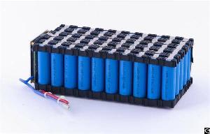 Li-ion 18650 Battery Pack Equipped With Plastic Holders Pcm And Leading Wires