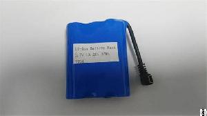 Newly Produced Rechargeable Li-ion 18650 3.7v 10.2ah 37wh Battery Pack With Mini Usb Plug