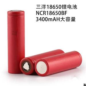 Original Sanyo Ncr18650bf 3400mah 3.6v Li-ion Battery Cell