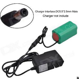 Rechargeable Li-ion 18650x4 Battery Pack With 2.5x5.5mm Male Dc Connector