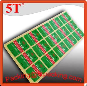 green background labels
