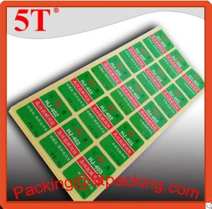 Green Background Product Labels