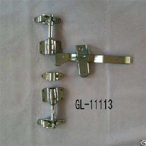 trailer door lock external locking gear bar