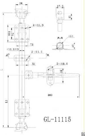 Trailer Door Lock Hasp For Bar