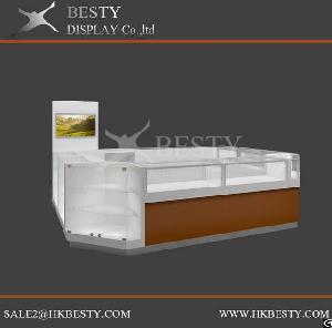 Luxury Kiosk Display Showcase For Shopping Mall