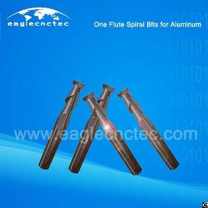 Aluminum Cutting Router Bits One Flute Spiral Bits For Aluminum