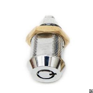 Brass Tubular Cam Lock, 8 Pins Available, Bright Nickel