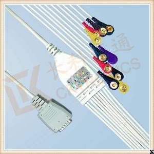 Best Sellers Nihon Kohden One Piece Ecg Cable Without Screws Snap, Iec