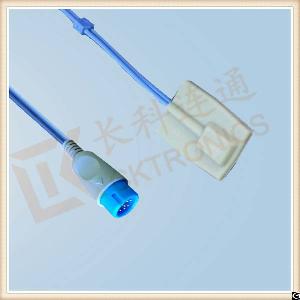 bruker 12pin reusable spo2 sensor pediatric silicone soft tip l 3m