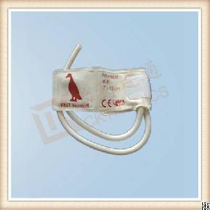 Disposable Nibp Cuff, Animal Use White Fiber, Double Hose, Disposable, Neonate #4 Use, 6.9-11.7 Cm