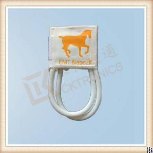 Disposable Nibp Cuff, Animal Use, White Fiber, Double Hose, Disposable, Neonate #5 Use, 8.9-15 Cm