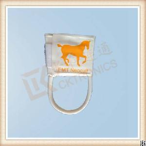 Disposable Nibp Cuff, Animal Use, White Fiber, Single Hose, Disposable, Neonate #5 Use, 8.9