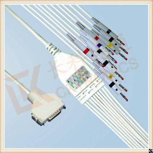 Fashion Style Fukuda Denshi One Piece Ecg Cable 10 Leadwires Banana, Iec