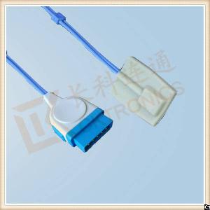 Ge Marquette 11 Pin Reusable Spo2 Sensor, Pediatric Silicone Soft Tip, L 3m