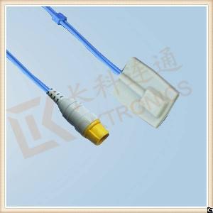 Good Quality Mek 8 Pin Reusable Spo2 Sensor Nellcor Module Pediatric Silicone Soft Tip, L 3m