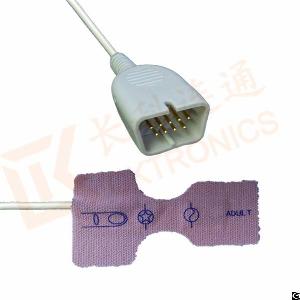 Hot Sale Nihon Kohden 9 Pin Disposable Spo2 Sensor, Adult, 0.9m