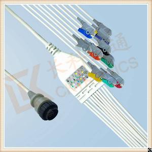 kenz pc 104 ecg cable 10 leadwires clip iec