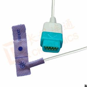 Manufacturer Ge Trusignal 9 Pin Disposable Spo2 Sensor, Infant, 0.9m