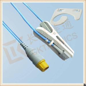 Mek 8 Pin Reusable Spo2 Sensor, Adult Ear Clip, L 3m