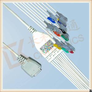Most Selling Products Nihon Kohden One Piece Ecg Cable Without Screws Clip, Iec