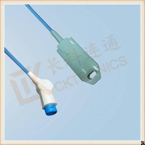 Nihon Kohden 10 Pin Reusable Spo2 Sensor, Adult Finger Clip, L 3m