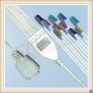 Order Online Nihon Kohden One Piece Ecg Cable Without Screws Clip, Iec